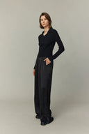 Olivia Fitted Top in Merino Wool Knit