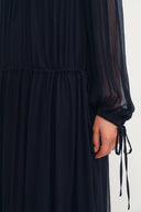 Doe Spitzenkleid aus Crepe Georgette