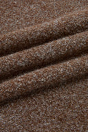 Maglione Virginia artigianale con sciarpa staccabile in filato bouclé misto