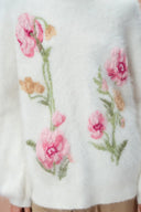 Rhoeadine 3D Jacquard Embroidered Sweater in Alpaca Wool