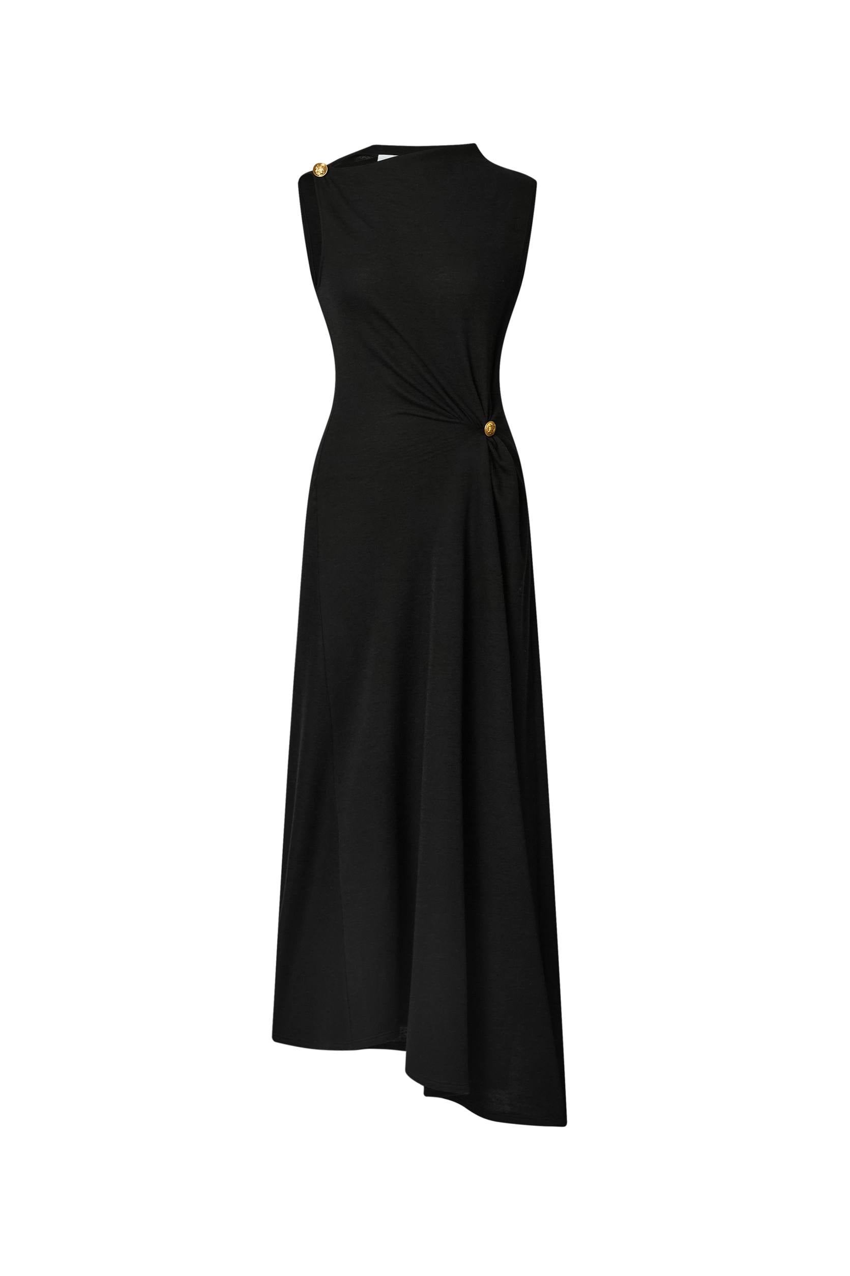 Eunice Pleated Dress in Wool Blend XS/P Eunice Pleated Dress in Wool Blend XS/P