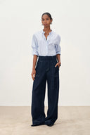 Flania Cargo Pants Jeans in Cotton Denim