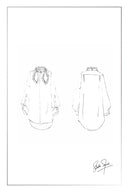 Faustine Bluse mit abnehmbarem Schleifenkragen aus Seiden-Georgette