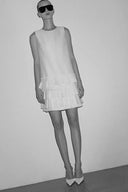 Alice Layered Asymmetric Accordion Dress in Lightweight Blend
