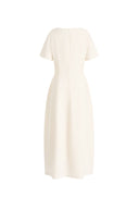 Ebba Boat Neck Dress in Merino Wool Blend