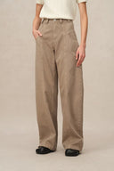 Liberty Barrel Leg Washed Jeans in Cotton Denim