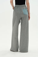 Sereta Wide Leg Denim Jeans in Cotton Jersey