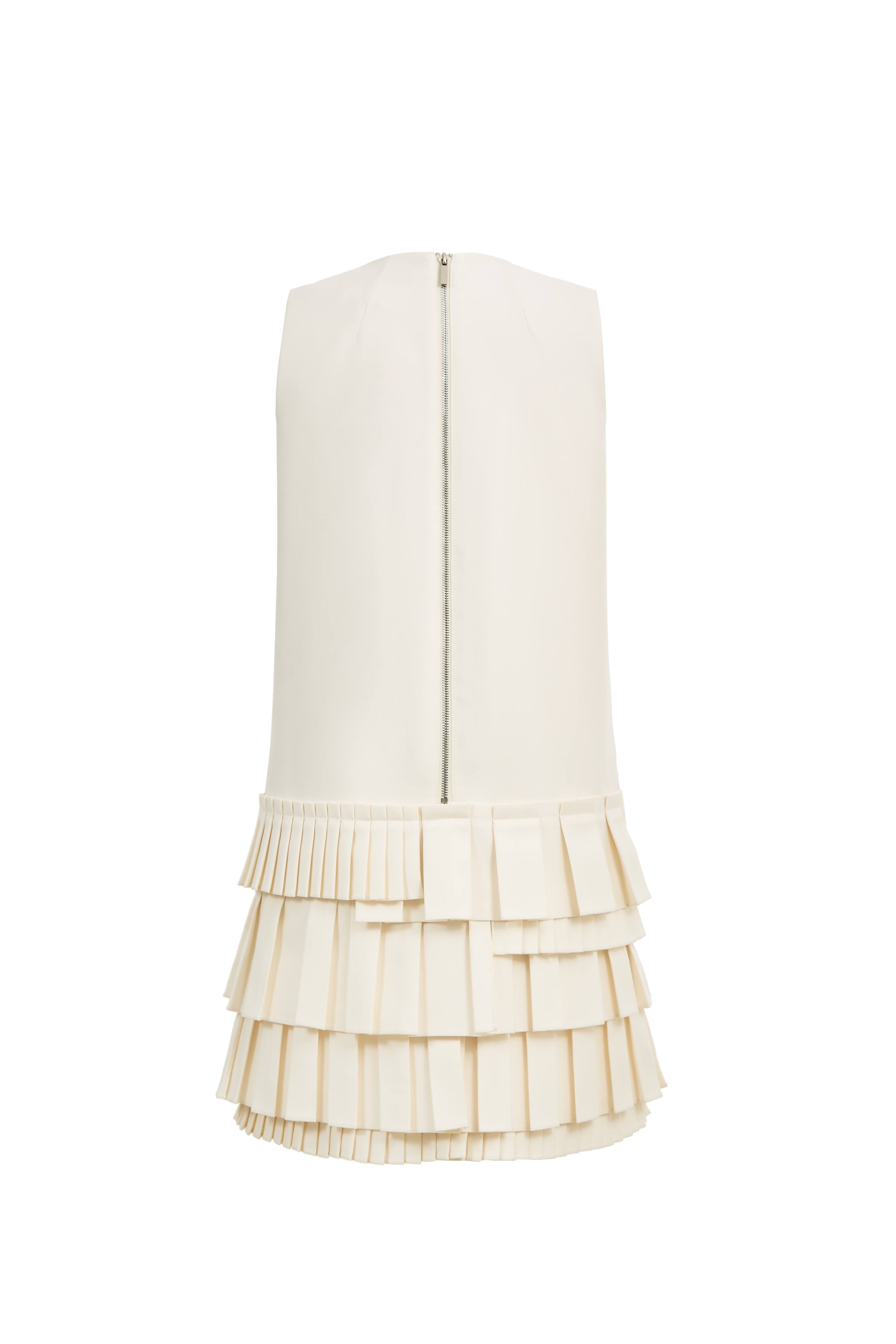 Alice Layered Asymmetric Accordion Dress in Lightweight Blend S
