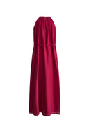 Alice Hand Woven Flora Sleeveless Dress in Acetate-Linen Blend