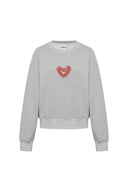 Luna Zodiac Long Sleeve Sweatshirt in Cotton Knit