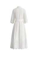 Levi Wrap Shirt Dress in Premium Cotton Poplin