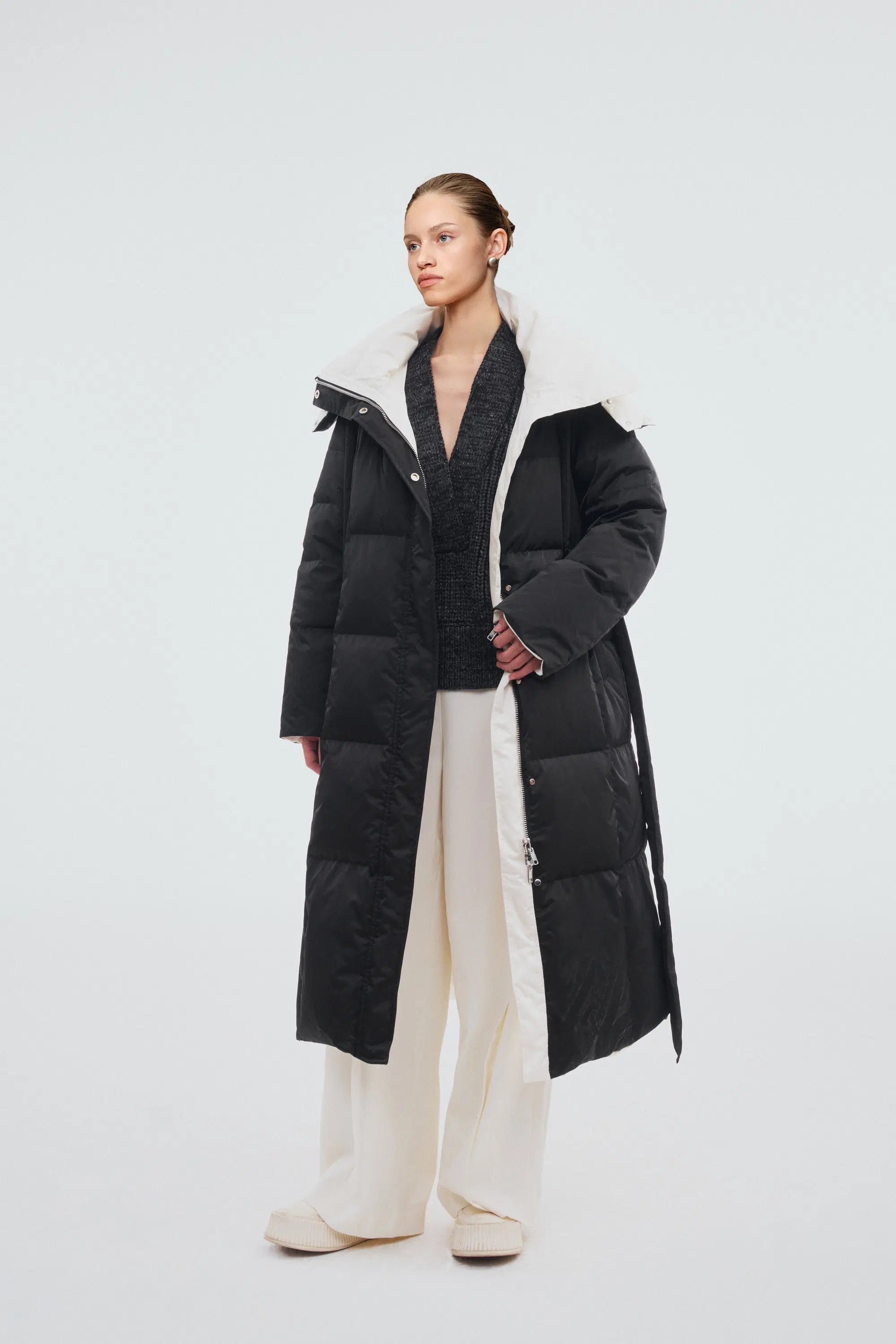 Color Down Carezza Reversible Two Color Down Jacket – fbrq.com