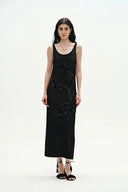 Nora Maxi Dress in Cotton Blend Knit
