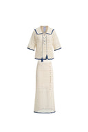 Completo Top e Gonna Helle in Crochet di Misto Lino