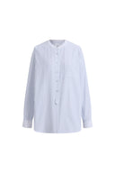 Camisa de patchwork a rayas Nia en popelina de algodón