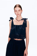 Sofia Embroidery Sleeveless Top and Skirt Set