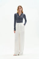 Pullover a Maniche Lunghe Issac in Maglia di Filato Merino Australiano