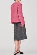 Pissaro Barbie Pink Jacket in Tweed