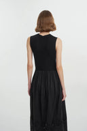 Amy Embroidered Dress in Mulberry Silk Blend