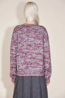 Fjord Hand Embroidered Floral Sweater in Multi Yarn Merino Wool