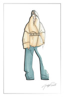 Chloe Lapel Down Jacket in High-Density Nylon