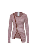 Fluttera Pull fendu sur le côté en tricot très extensible