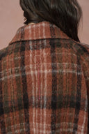 Cristha Check Wool Coat in Merino Mohair Tweed
