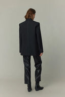 Traje Blazer Sander con Costuras a Mano en Contraste en Lana Merino Fina