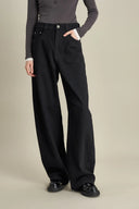 Jeans de pierna ancha Akari en denim turco
