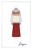 Maglione a collo alto Krasner con motivo Fair Isle disegnato a mano in lana merino