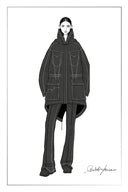 Romsdals White Goose Down Two Piece Parka Jacket in Water Repellent Cotton Blend