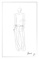 Pantalones con cintura ajustable Lillian en mezcla de lino y merino