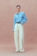 Jeans de pierna ancha Akari en denim de algodón