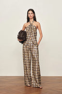Jorien Drape Pants in Crinkled Silk Blend