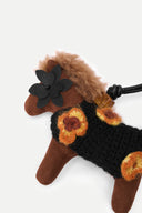 Pegasus Häkel-Taschenanhänger mit Blumenauge