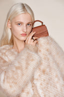 Mini borsa charm Rialto in pelle di vitello nappa top-grain