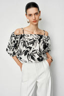 Samira Adjustable Strap Top and Maxi Skirt Matching Set in Linen