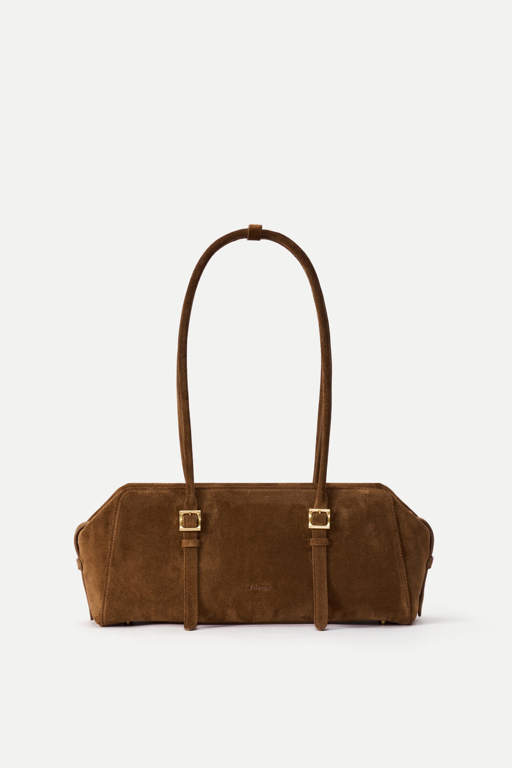 Monti East West Shoulder Bag in Suede Calfskin