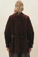 Tammy Belted Field Jacket in Heavyweight Corduroy