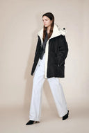 Giacca imbottita Carezza doppio tessuto bicolore in tessuto ad alta densità anti-piuma