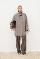 Grace Oversized Midi Coat in Wool Alpaca Blend