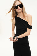 Overture One-Shoulder Ruched Top in Four Way Stretch Fabric