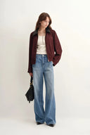 Rex Wide Leg Jeans in Cotton Denim