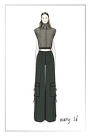 Eva Drawstring Pants in Fine Wool Blend