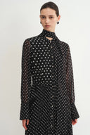 Ellie Kleid mit Polka Dots aus Chiffon