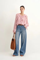Jeans larges Rex en denim coton