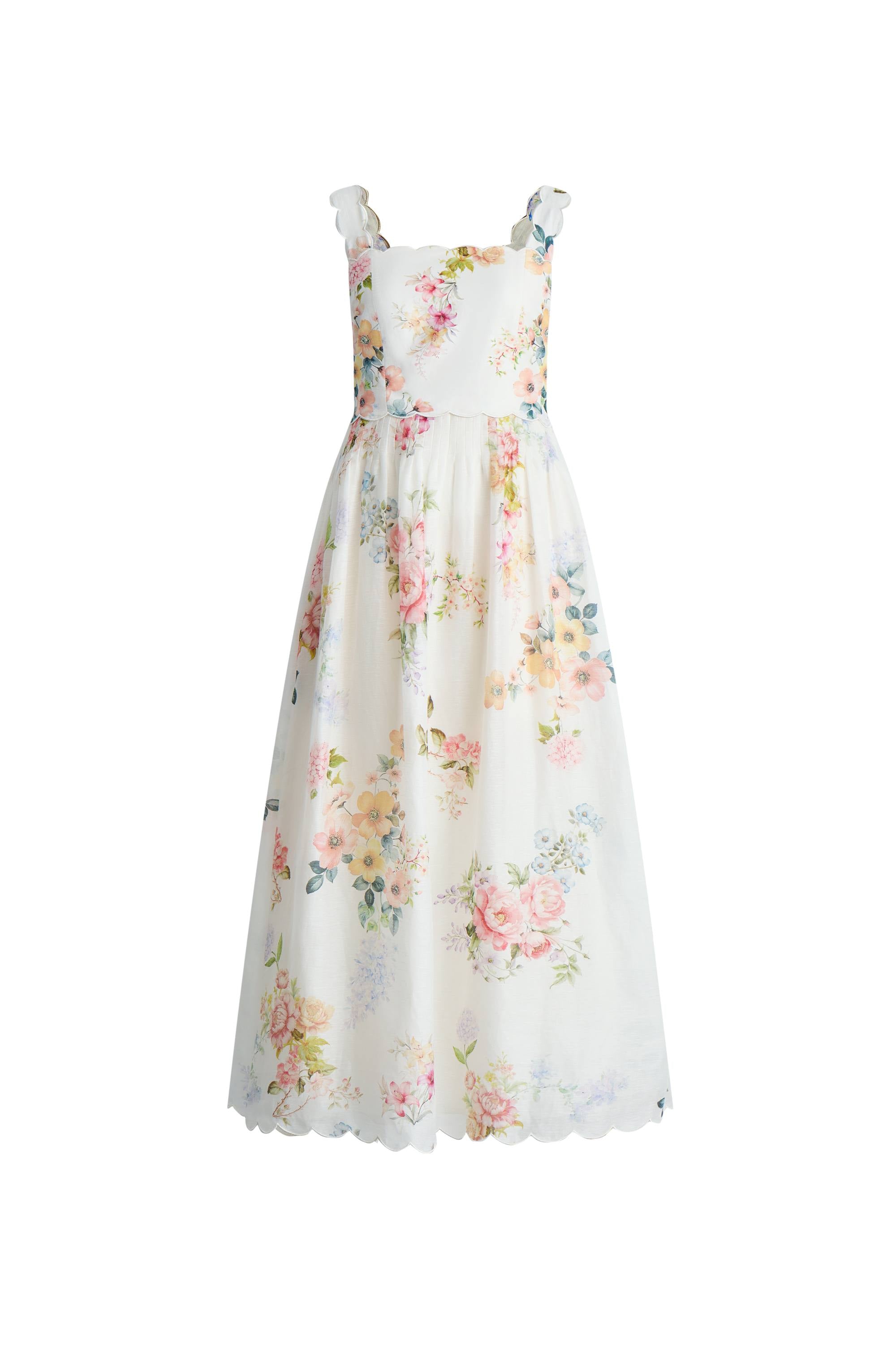 watercolor silk dress 1960s Vintage Blue Watercolor Silk Chiffon Sheer Cocktail Dress (Fits S)