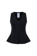 Alina Sculpted Sleeveless Top in Cotton Blend