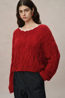 Mist Pull en tricot bouclé kid mohair