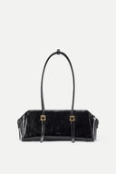 Monti East West Shoulder Bag in Oiled Waxed Top Grain Leather